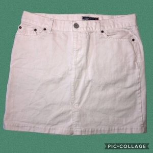 COPY - Old navy white denim skirt